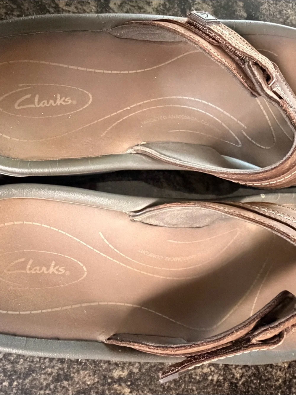 Clarks brown leather